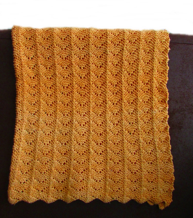 Lacy Summer Baby Blanket Knitting Pattern PDF Download Etsy