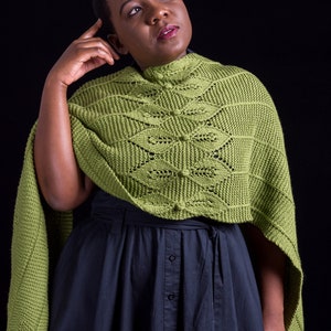 Fairy Leaves Wrap Knitting Pattern - Lace Wrap