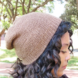 Slouchy Beanie Knitting Pattern – Easy Knit Winter Hat (PDF Pattern) - Etsy
