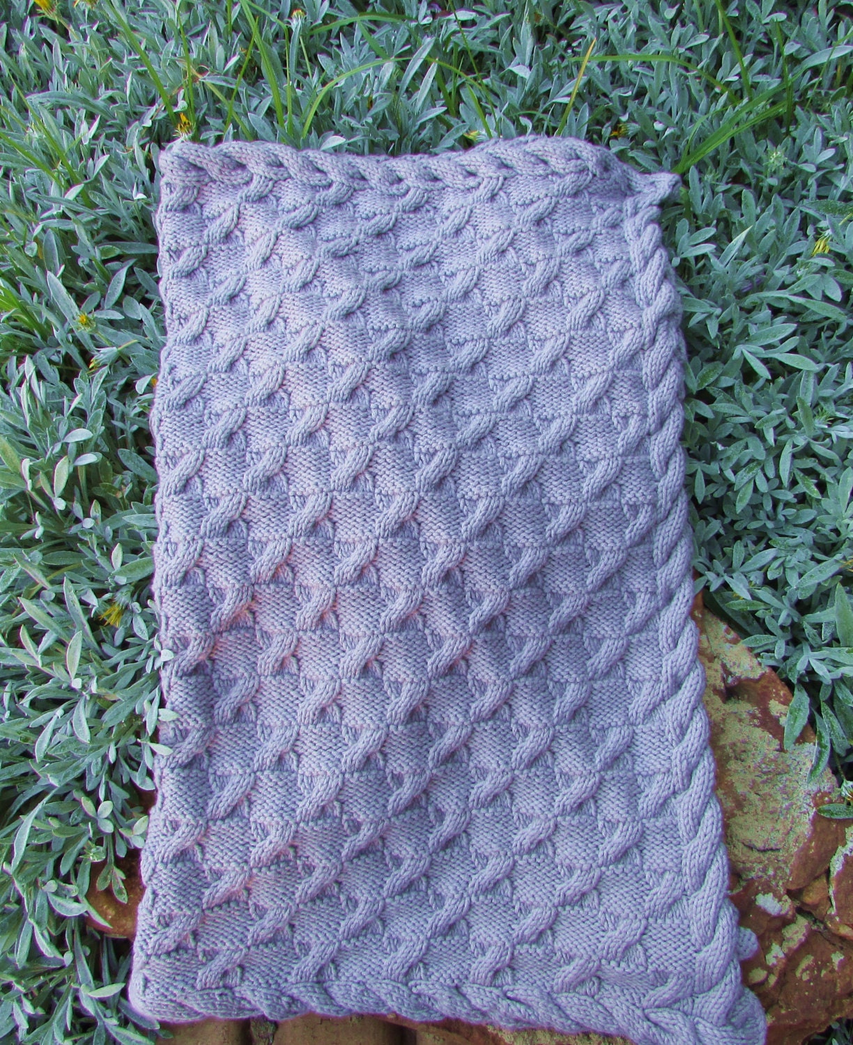 Cables Baby Blanket Knitting Pattern Instant PDF Download Etsy España