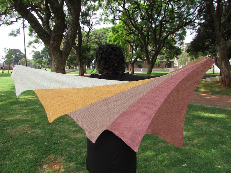 colorblock shawl