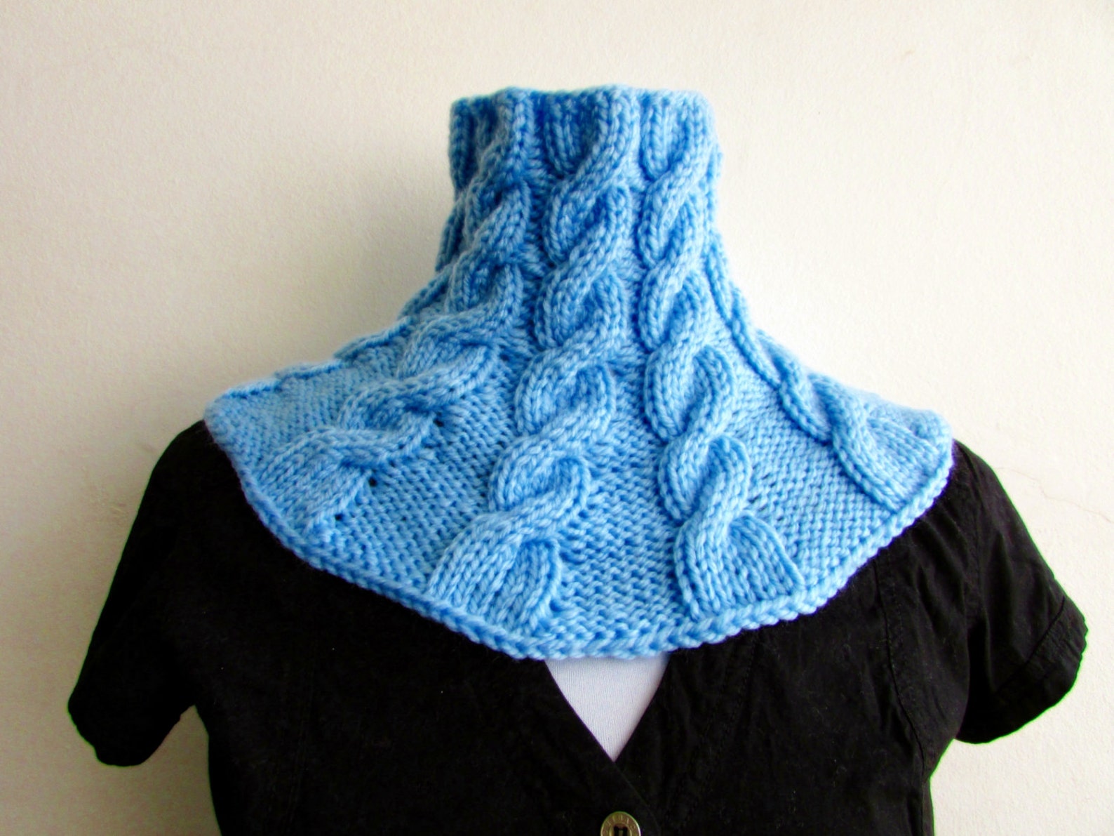 Cabled Cowl Knitting Pattern - Chunky Knit Neckwarmer (PDF Pattern) - Etsy