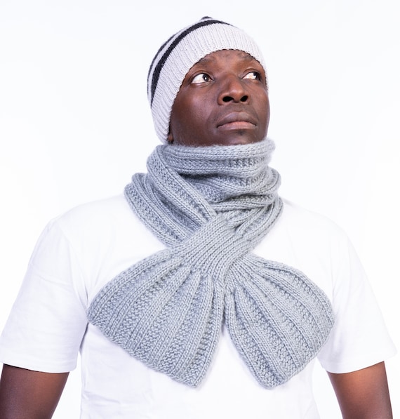 Unisex Keyhole Scarf Knitting Pattern Men S Scarf Knitting Pattern