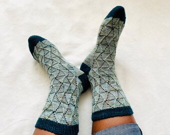 Funeka Socks Knitting Pattern - Instant PDF Download