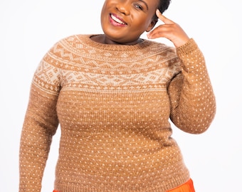 Minenhle Pullover Knitting Pattern - PDF Instant Download