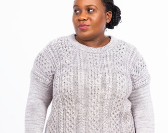 Mpho Pullover Knitting Pattern - Instant PDF Download