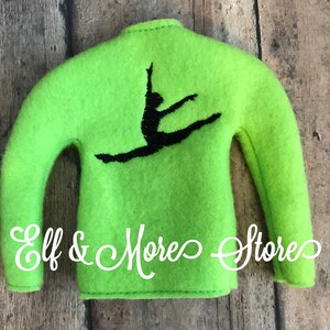 Custom Christmas Elf Gymnast Dancer Sweater Clothing Photo Prop