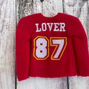 Custom Christmas Elf Doll LOVER Sweater Shirt Football Jersey Clothes Clothing Photo Prop