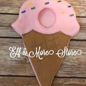 Custom Christmas Elf Ice Cream Cone Costume Photo Prop