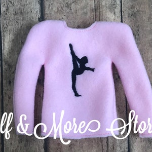 Custom Christmas Elf Gymnast Dancer Dance Sweater Clothing Clothes Photo Prop