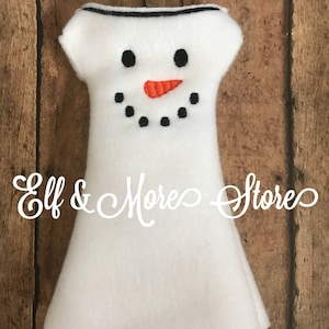 Ready to Ship Custom Christmas Elf Snowman Dress Photo Prop