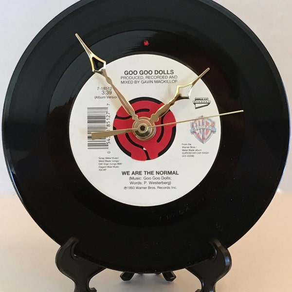 Recycled GOO GOO DOLLS 7" Record • We Are The Normal • Record Clock