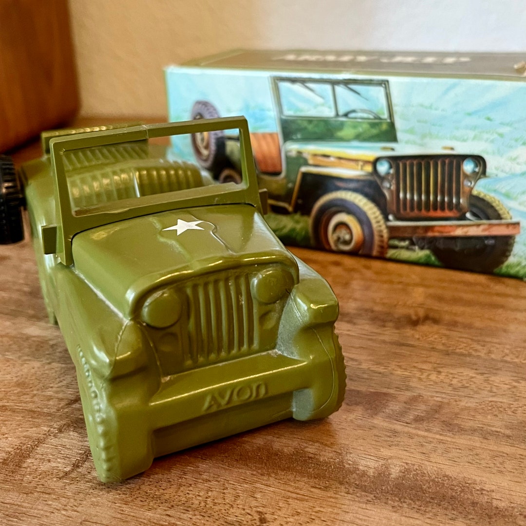 Vintage Avon Army Jeep Wild Country After Shave 1970s Avon Etsy