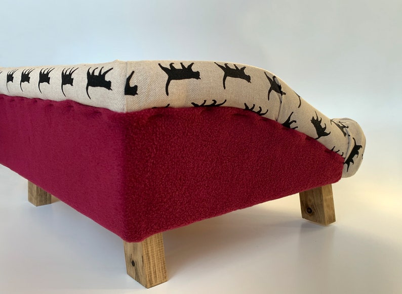 The Purrrfect Cat Bed Comfy Pet Sofa / Cat Sofa. Available in Etsy
