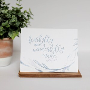 Baby shower kaarten, Psalm 139, blanco aanmoedigingskaarten, gewoon omdat kaarten, briefpapier set, blanco binnenin, verjaardagskaart, kerstcadeaus