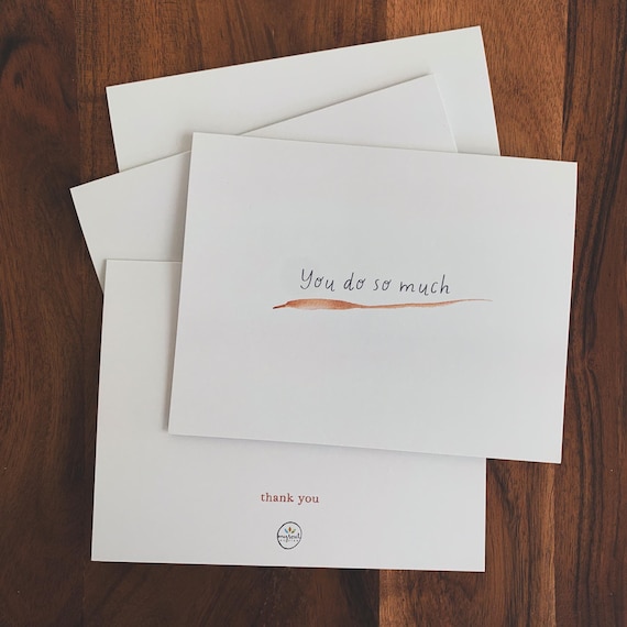 You Do So Much, Thank You Cards, Thanksgiving Cards, Appreciation Notecard Set, Thank You Stationery, Encouragement