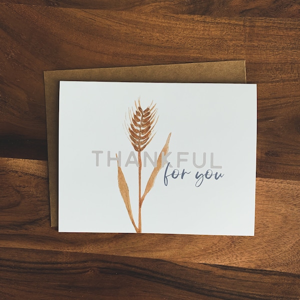 Thank You Cards, Thanksgiving Cards, Thankful For You Notecard Set, Thank You Stationery, Blank Inside Cards, Christmas gifts, Encouragement