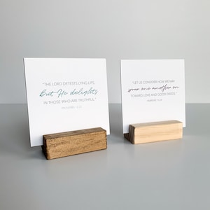 Schriftkarten, Set mit 7 Bibelverskarten, christliches Geschenk, Elterngeschenke, Geschenke für Mama, Muttertagsgeschenke, Schriftgedächtnisdrucke