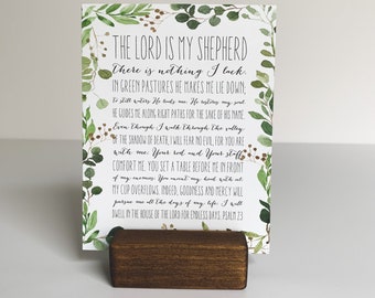 Psalm 23 Anteckningskort: Eukalyptusranka Pappersmaterial