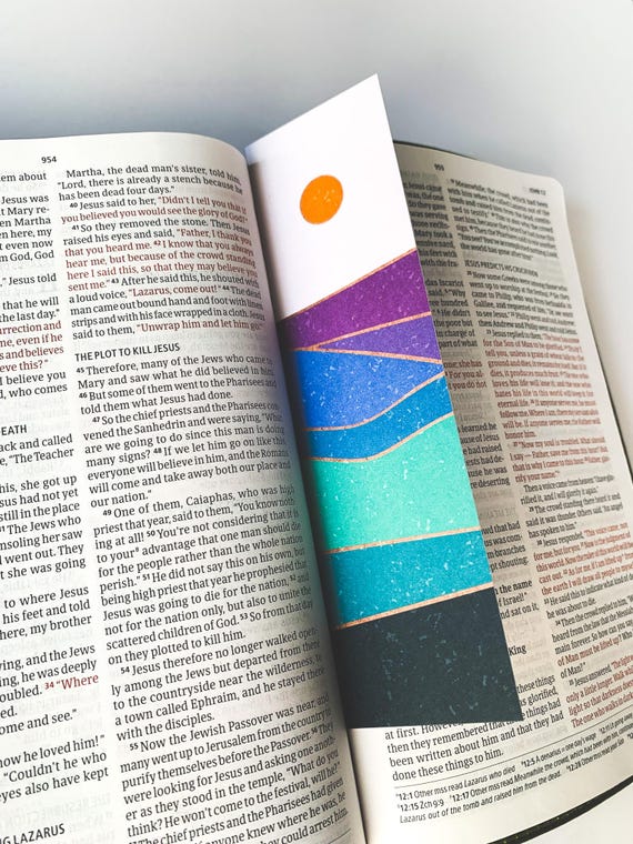 Sunset Bookmark Abstract Sunset, Abstract Easter, Easter Bookmark