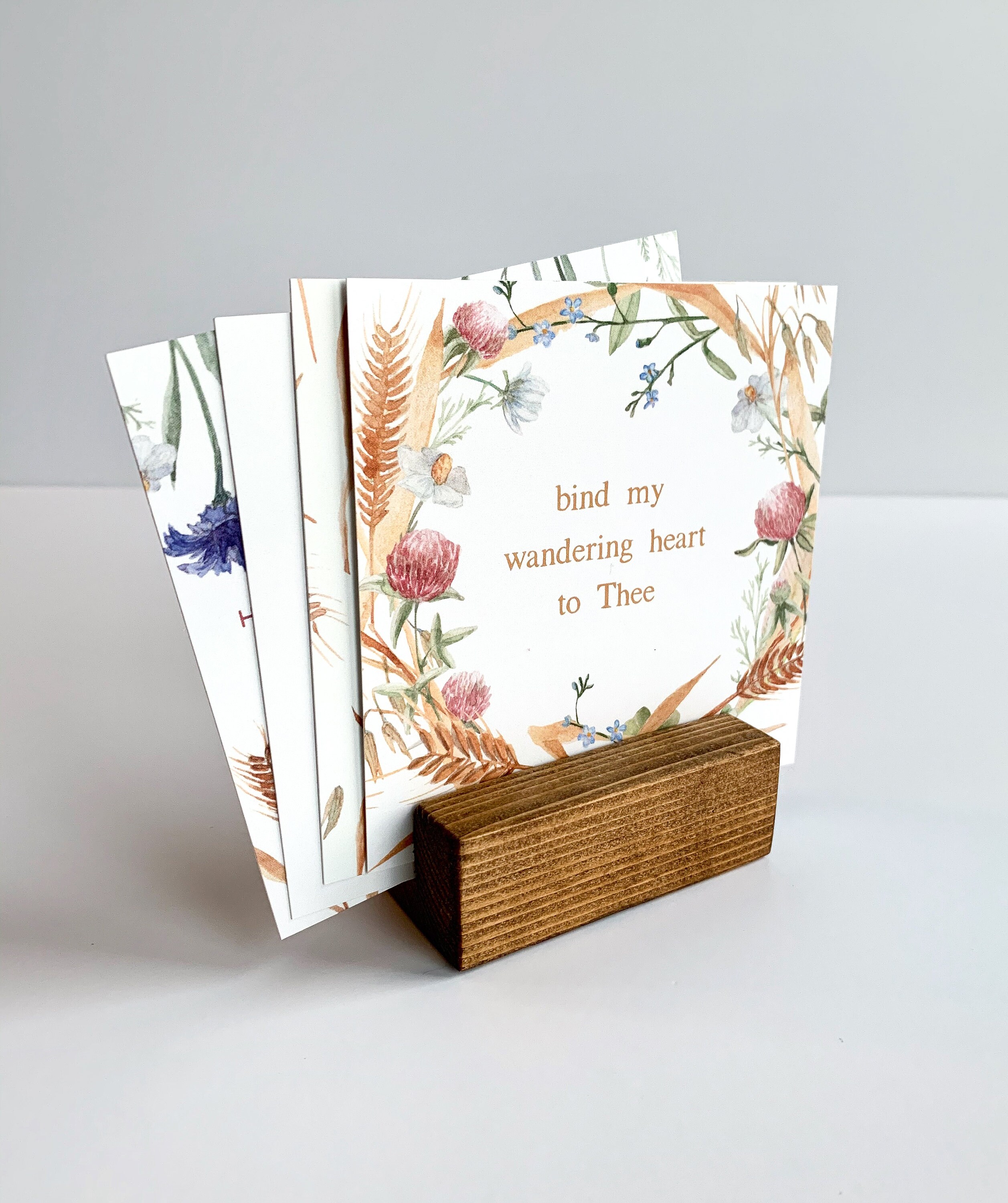 Scripture Cards with Display Block, Set of 4 Bible Verse ...