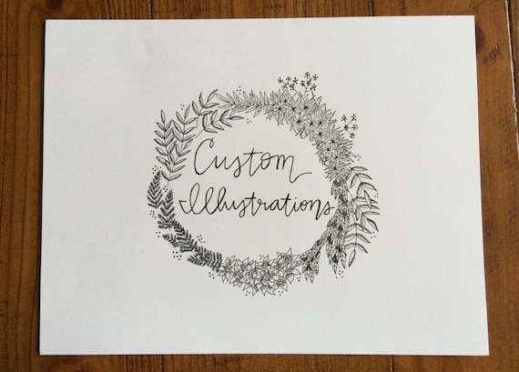 Custom Illustrations Drawings and Designs | Etsy