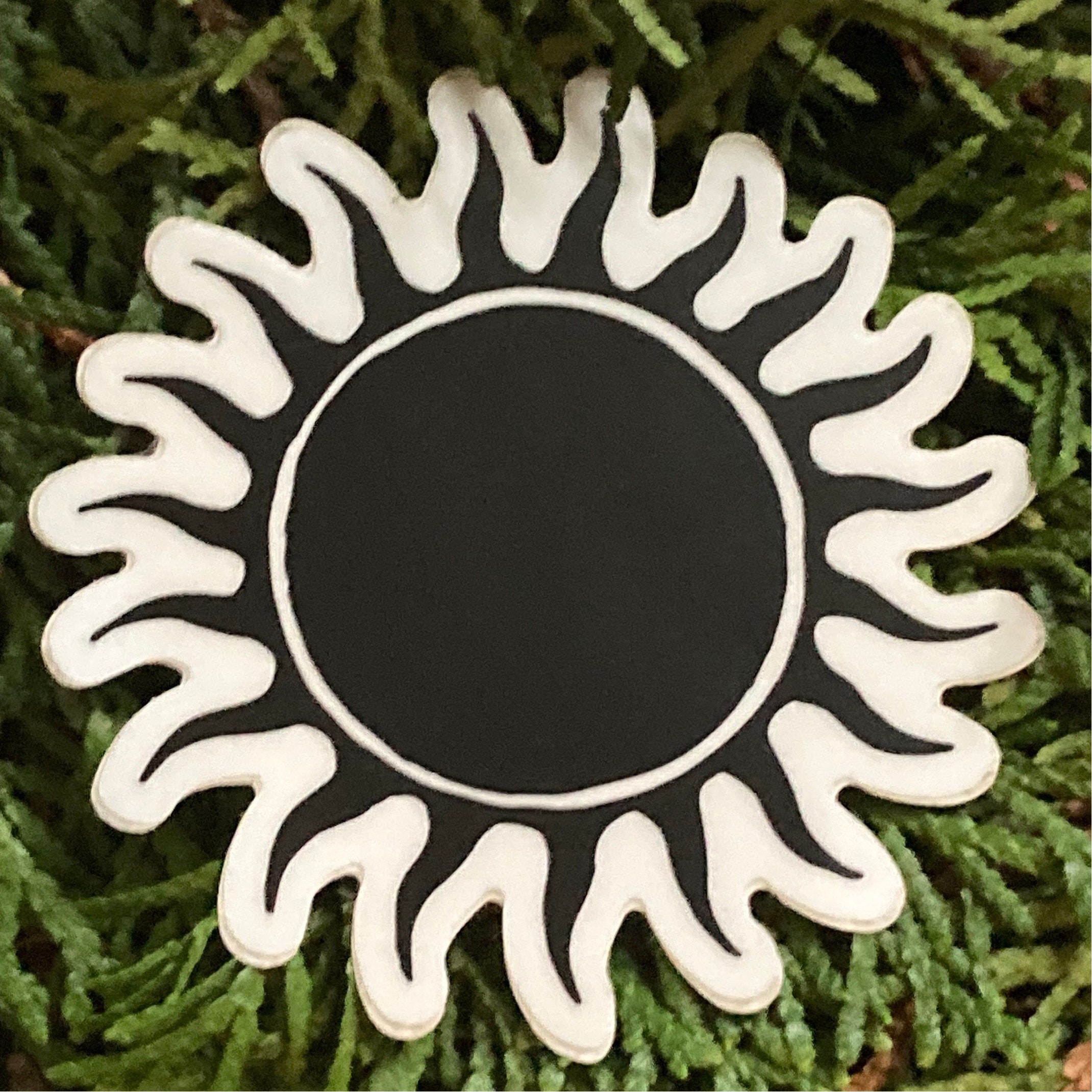 Black Sun Graphic Sticker | Illustration Illustrated Vinyl Sticker Decal