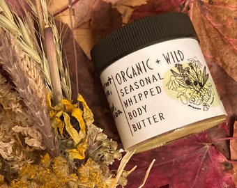Seasonal Whipped Body Butter / Comfrey / dry skin eczema acne anti-aging anti-inflammatory fine lines and wrinkles