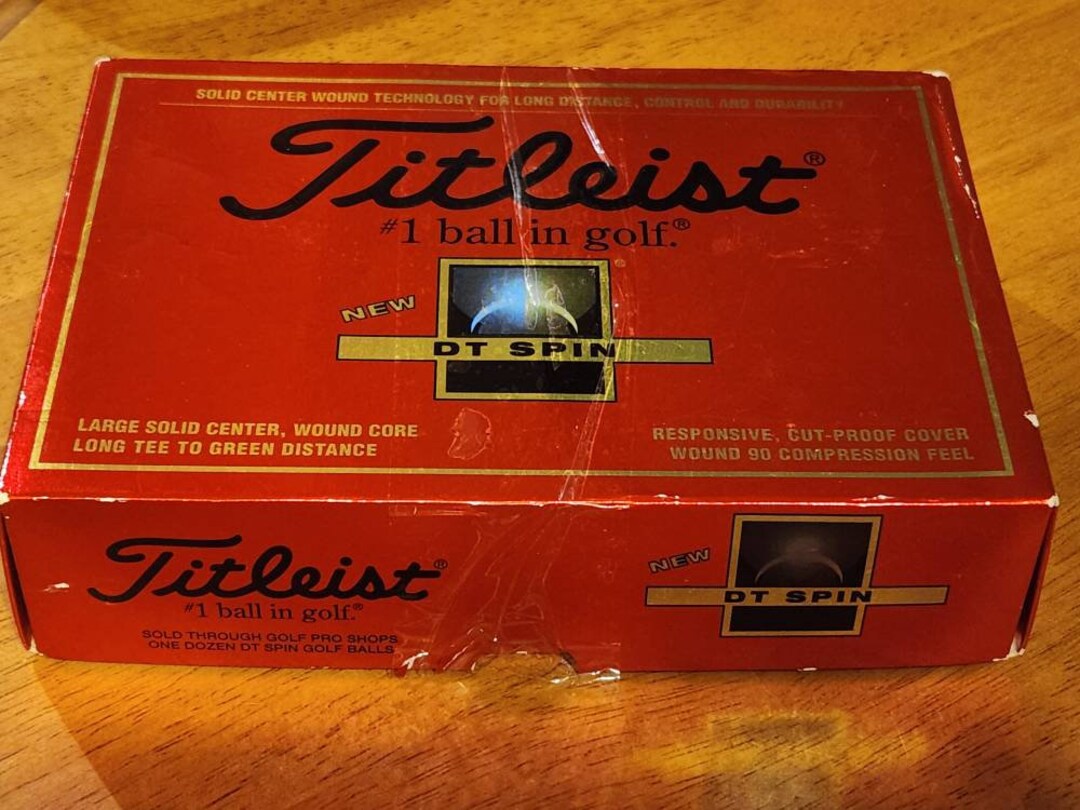 Titleist DT Spin Golf Balls Set of 12 Etsy
