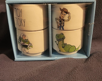Pixar Toy Story Disney Rae Dunn Set Of 4 Stacking Ramekins