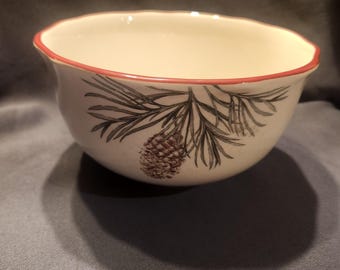 Better Homes & Gardens Heritage Collection Winter Forest 6" Large Nesting Bowl