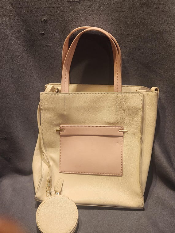 Danielle Nicole White and Pink Bag - Etsy display picture 2