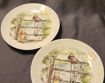 Juego de 4 platos para ensalada clásicos de Disney Winnie the Pooh 95th Exploring de 8 pulgadas