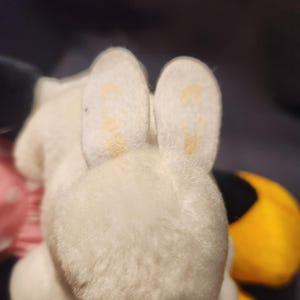 Vintage Vibrating Easter Minnie Mouse Plush with Bunny image 2