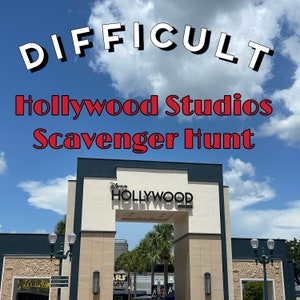 Difficult Hollywood Studios Scavenger Hunt