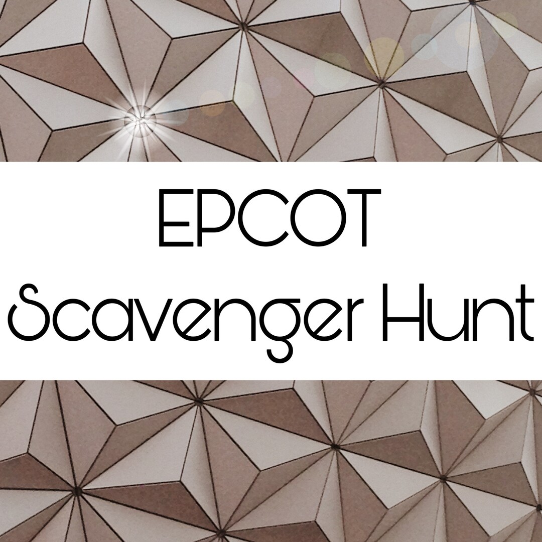 EPCOT Scavenger Hunt Etsy