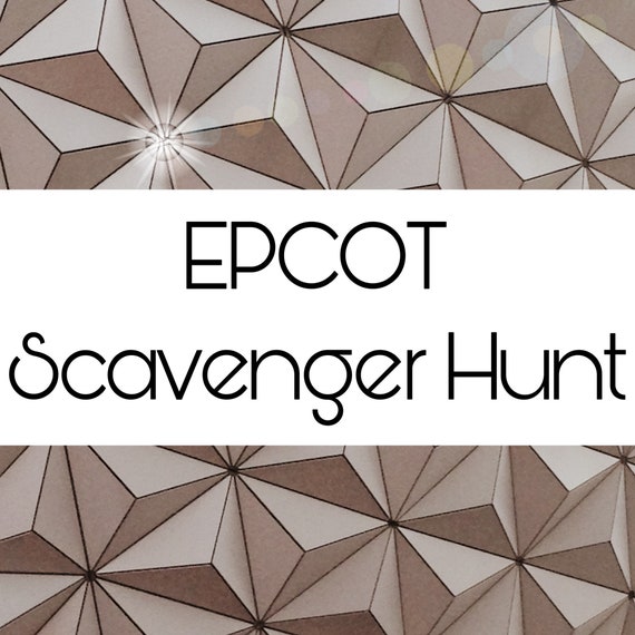 EPCOT Scavenger Hunt | Etsy