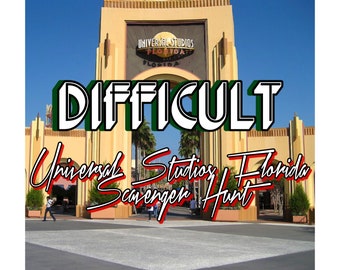 Difficult Universal Studios of Orlando Scavenger Hunt