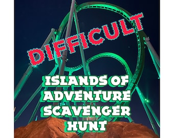 Difficult Islands of Adventure Scavenger Hunt