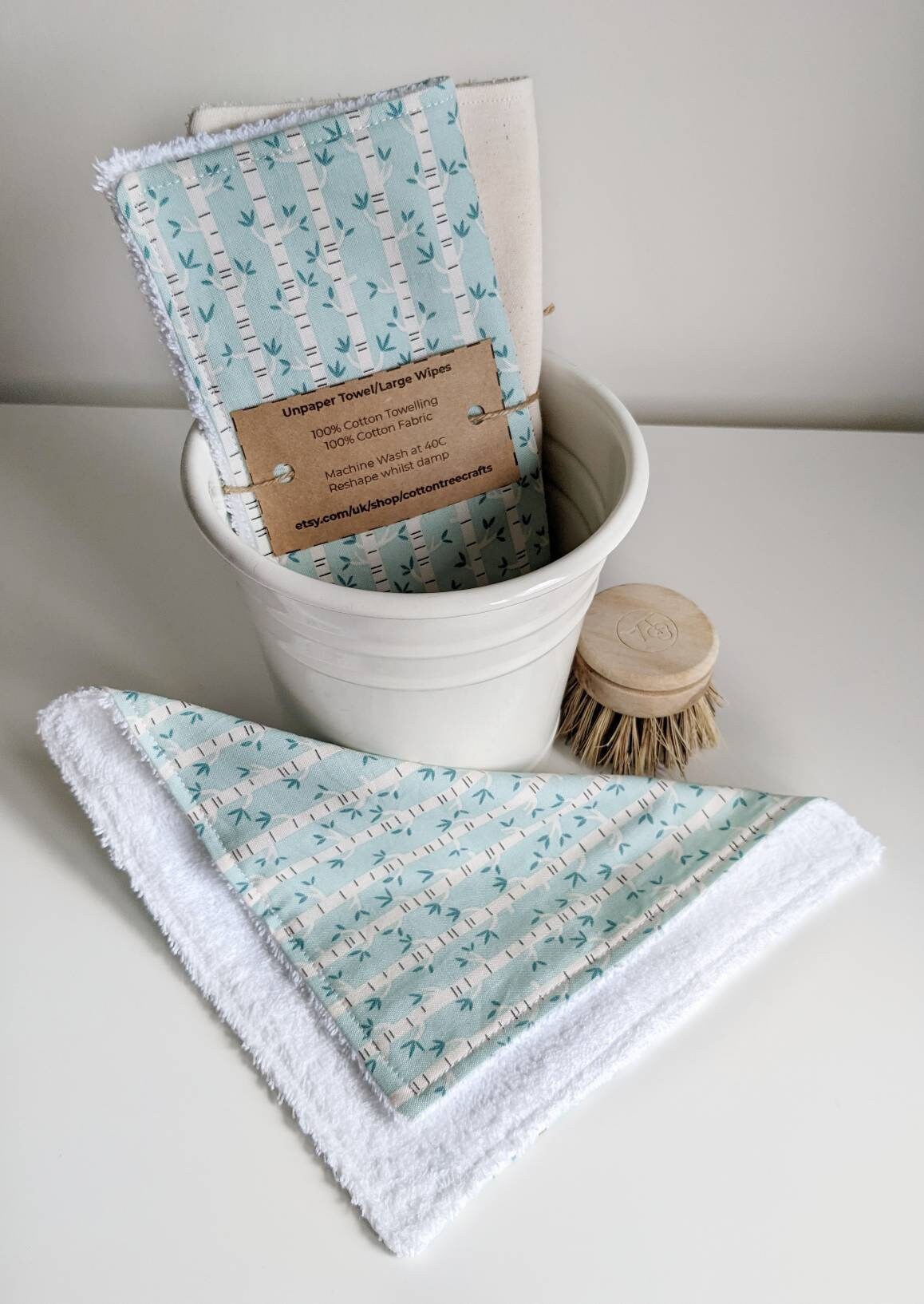Cotton Towelling Unpaper Kitchen Towels Large Wipes Etsy