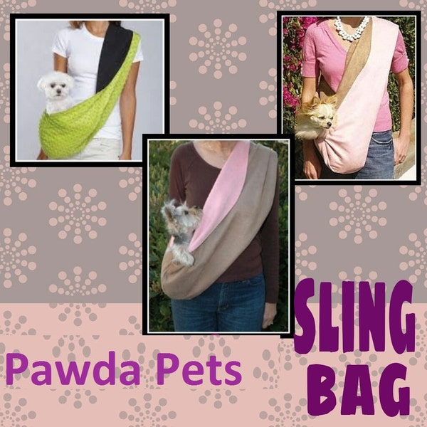 Dog sling bag, carrier sling, pet carry sling bag