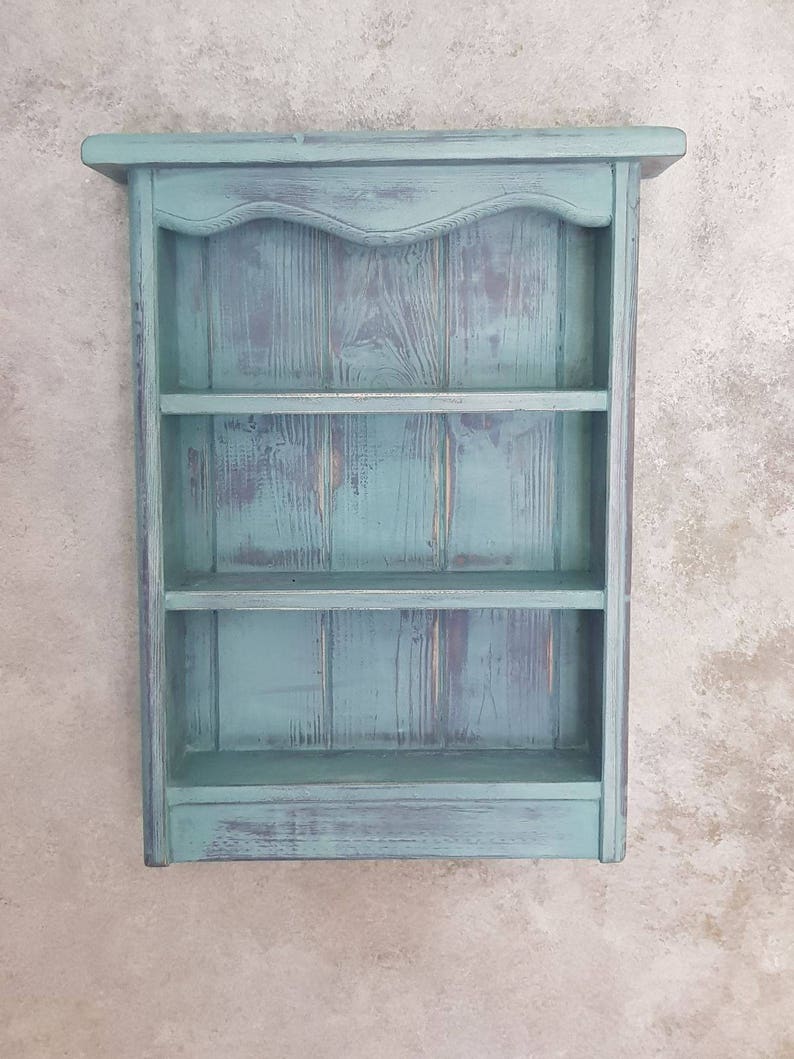 Handmade wooden Trinket Shelf unit painted in Annie Sloan Etsy
