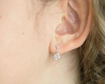 Pendientes infantiles, Camille, pendientes de dama de honor, pendientes de comunión, joyas de dama de honor