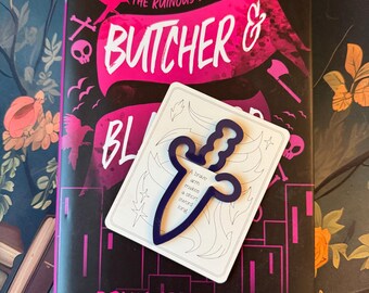 Dark Romance Acrylic Dagger/Sword Bookmark