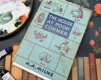 Handmade Watercolor Journal | The House on Pooh Corner by A.A. Milne | Arches Cold Pressed 140lb/300gsm