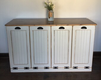Laundry Hamper Cabinet Etsy