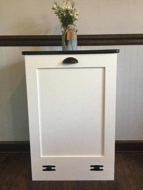 Trash Bin Tilt Out Trash Bin Wood Trash Bin Trash Can Etsy