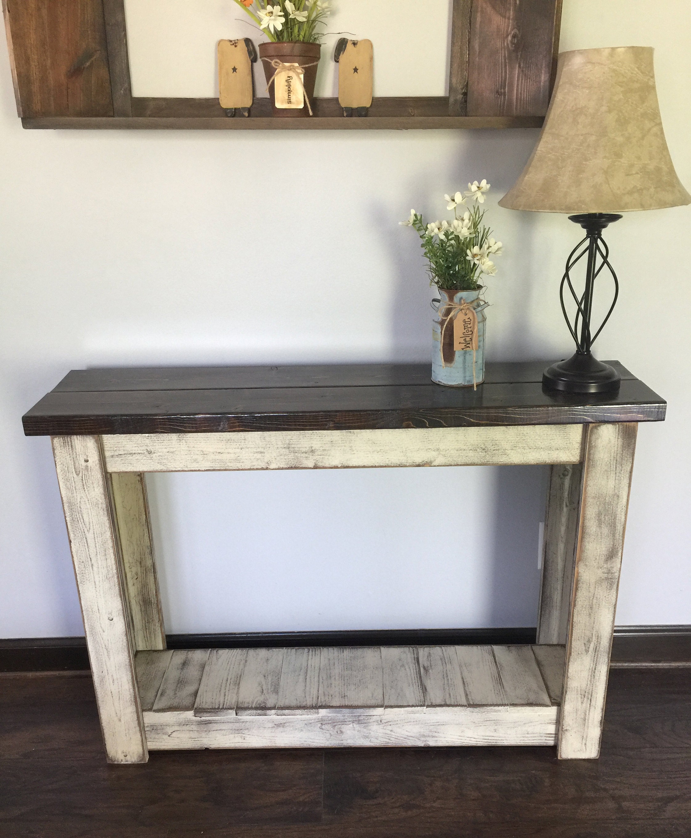 Entryway Table Farmhouse Table Hallway Table Sofa Table Etsy