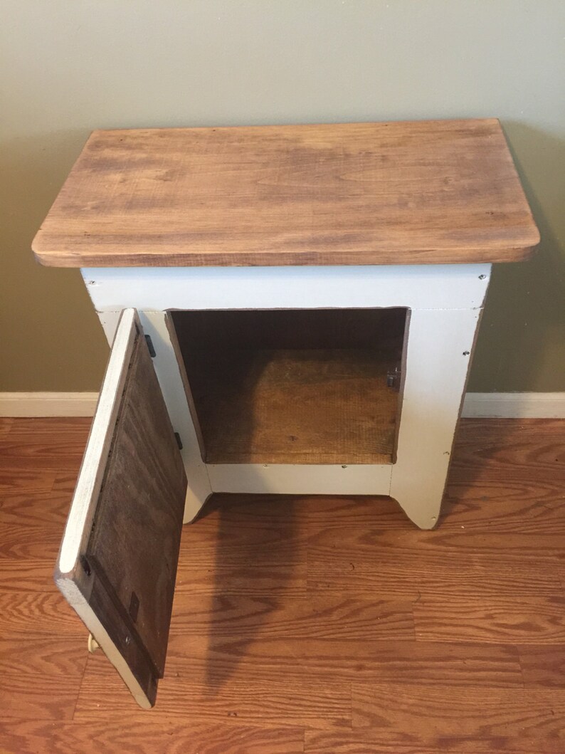 FREE SHIPPINGPrimitive End Table or Night Stand Storage Etsy