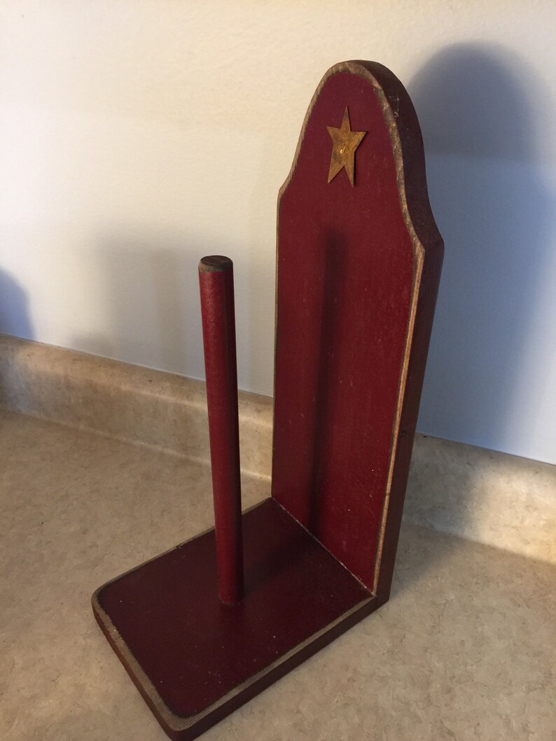 Primitive Paper Towel Holder StandFREE SHIPPING Etsy